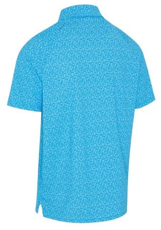 Callaway Tile Gingham Print heren polo, brilliant blue