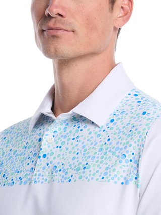 Callaway Driving Range Engineered Print heren polo, bright white