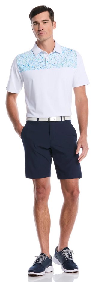 Callaway Driving Range Engineered Print heren polo, bright white