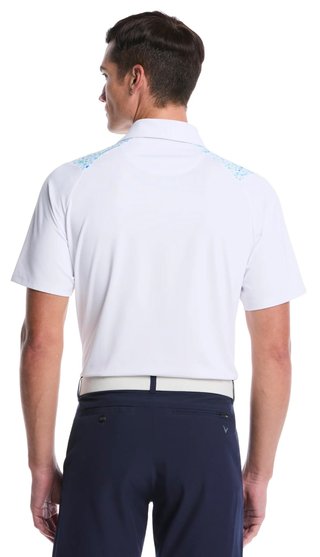Callaway Driving Range Engineered Print heren polo, bright white