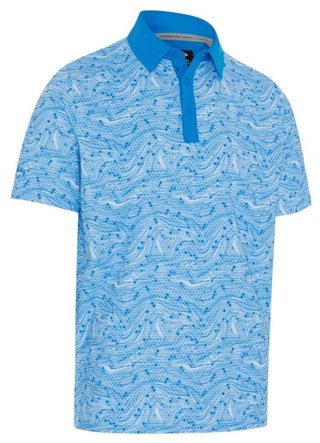 Callaway Hex Marble heren polo, brilliant blue
