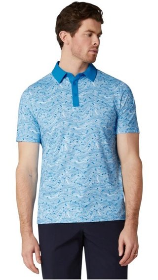 Callaway Hex Marble heren polo, brilliant blue