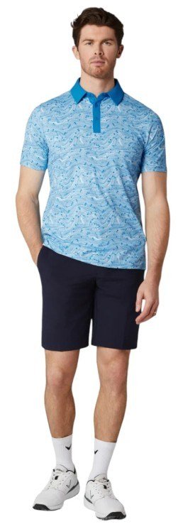 Callaway Hex Marble heren polo, brilliant blue