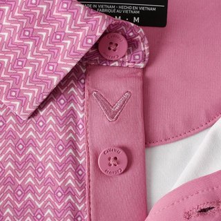 Callaway Timeless Chev heren polo, rose boquet