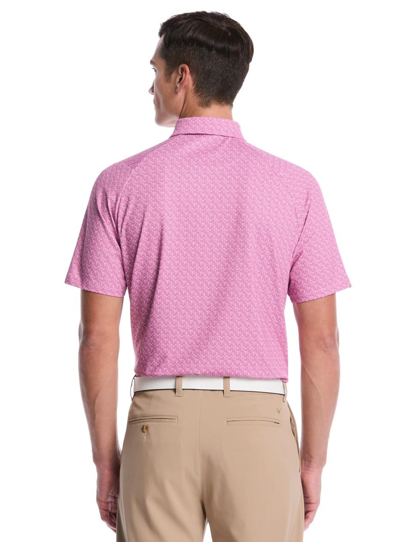Callaway Timeless Chev heren polo, rose boquet