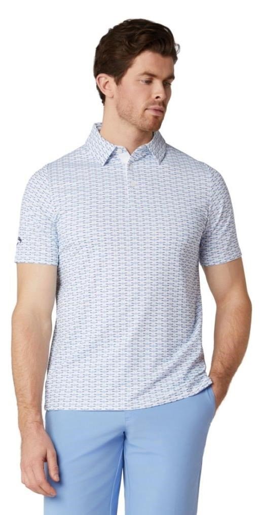 Callaway Albatross Geo Print heren polo, bright white
