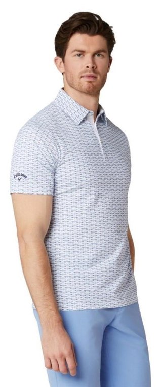 Callaway Albatross Geo Print heren polo, bright white