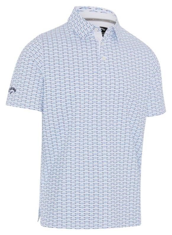 Callaway Albatross Geo Print heren polo, bright white