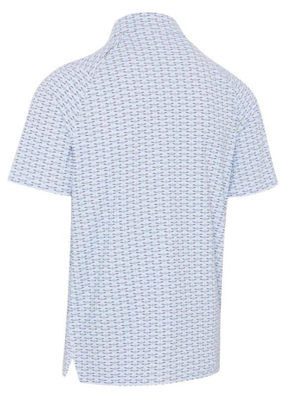 Callaway Albatross Geo Print heren polo, bright white