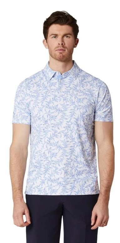 Callaway Chev Botanical heren polo, vista blue