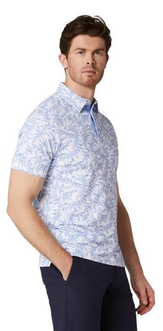 Callaway Chev Botanical heren polo, vista blue