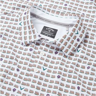 Callaway One Pimento heren polo, bright white