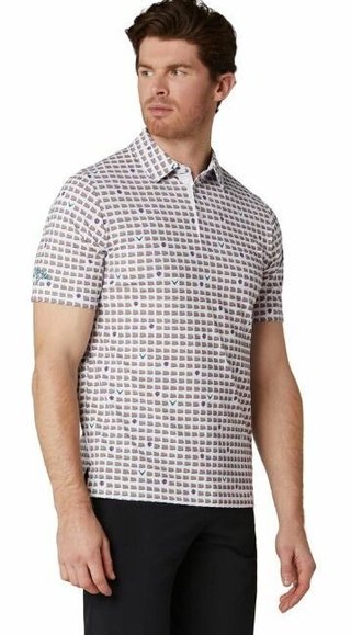 Callaway One Pimento heren polo, bright white