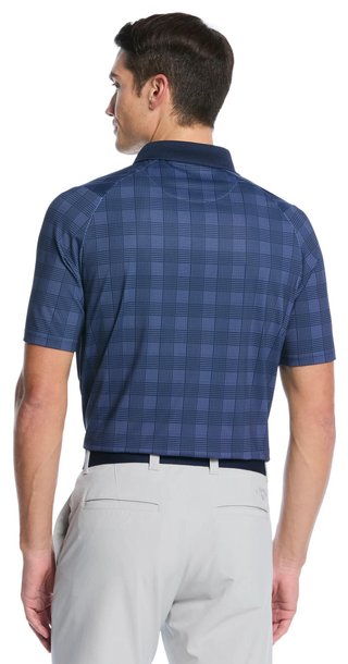 Callaway ChevPlaid Print heren polo, navy