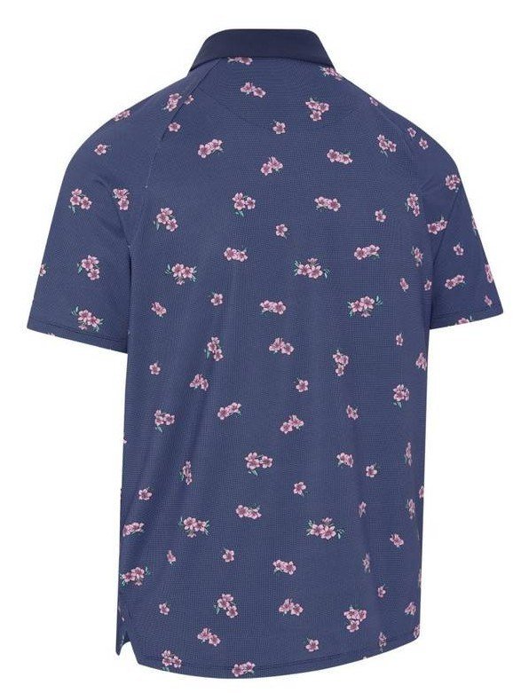 Callaway Azalea Gingham heren polo, peacoat
