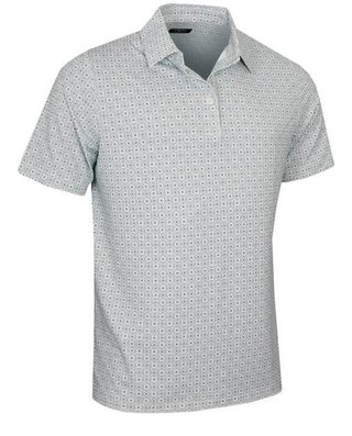 Callaway Foulard Printed heren polo, bright white
