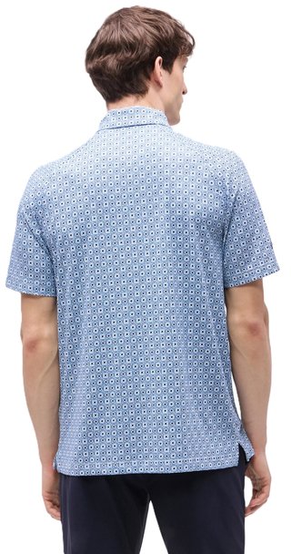 Callaway Foulard Printed heren polo, peacoat