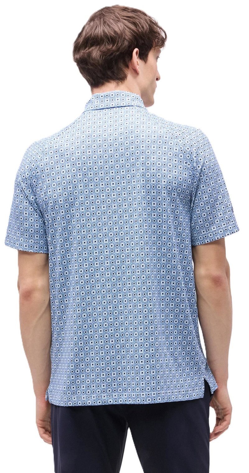 Callaway Foulard Printed heren polo, peacoat
