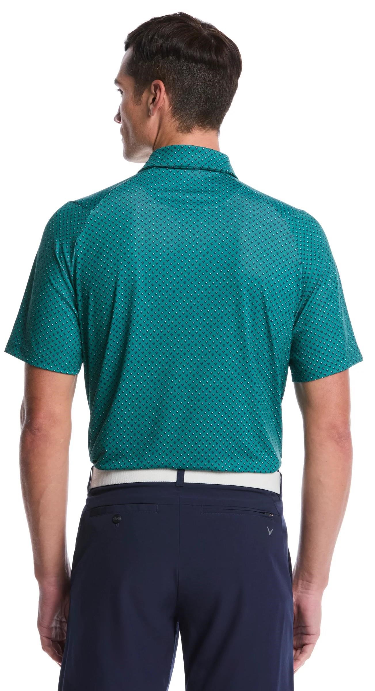 Callaway Trademark Golf Printed heren polo, galapagos green