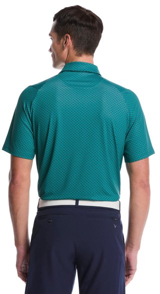 Callaway Trademark Golf Printed heren polo, galapagos green