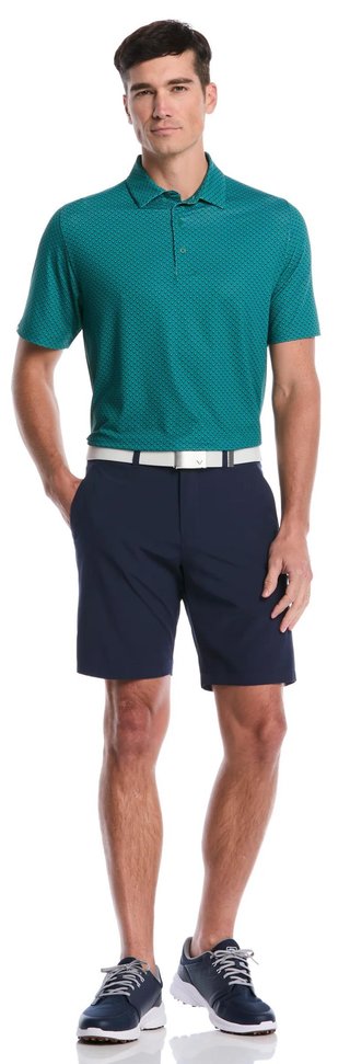 Callaway Trademark Golf Printed heren polo, galapagos green