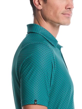 Callaway Trademark Golf Printed heren polo, galapagos green