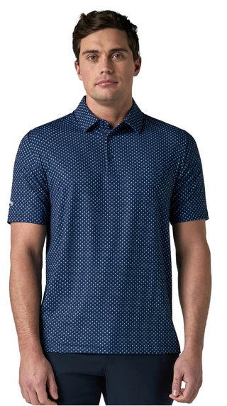 Callaway Trademark Printed heren polo, peacoat