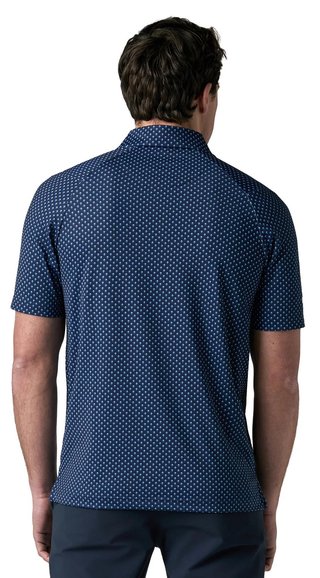 Callaway Trademark Printed heren polo, peacoat