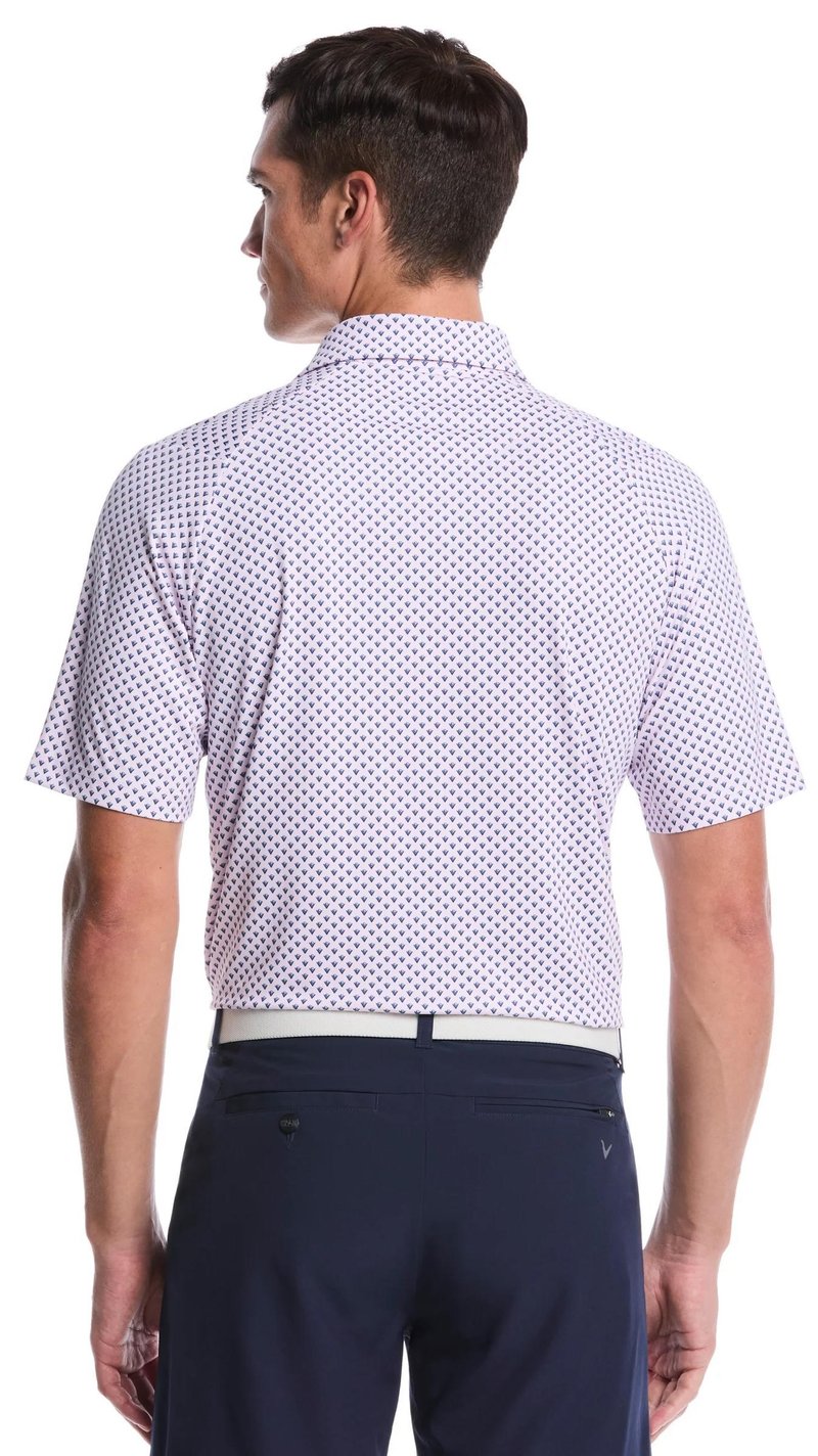 Callaway Trademark Printed heren polo, pink tulle