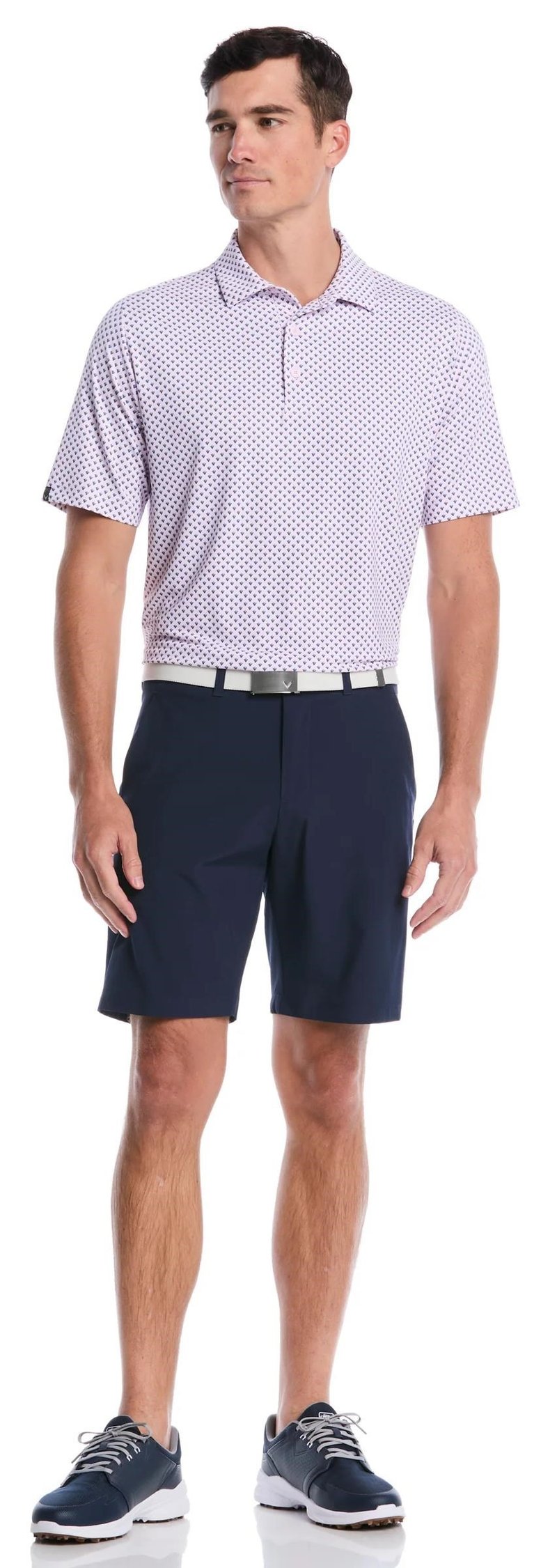 Callaway Trademark Printed heren polo, pink tulle