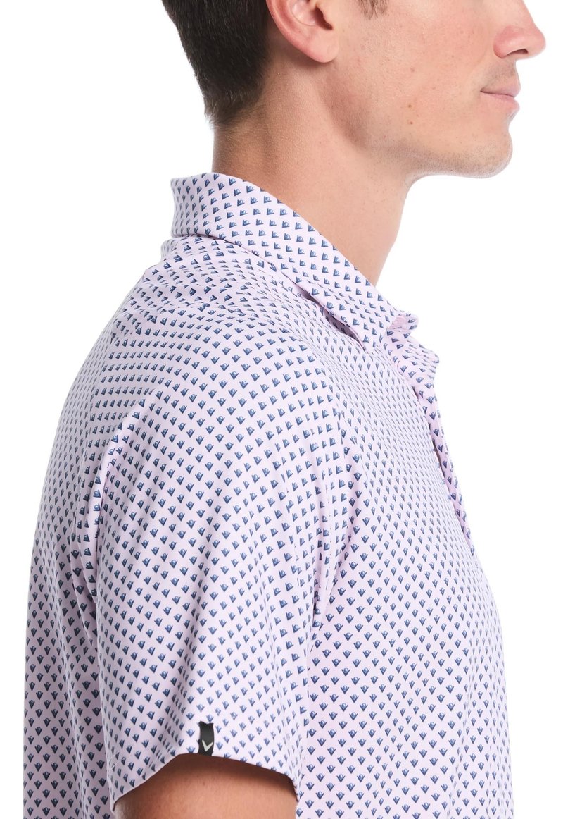 Callaway Trademark Printed heren polo, pink tulle