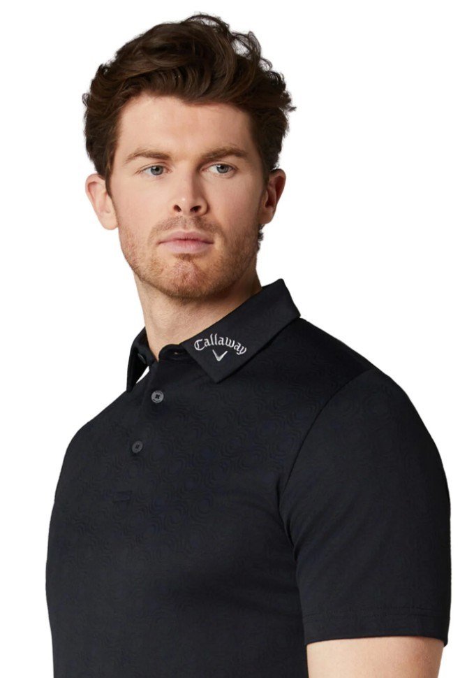 Callaway Odyssey Ventilated Jacquard heren polo, caviar