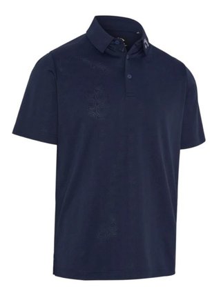 Callaway Odyssey Ventilated Jacquard heren polo, peacoat