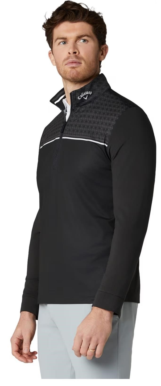 Callaway Odyssey Printed Block heren sweatshirt, caviar