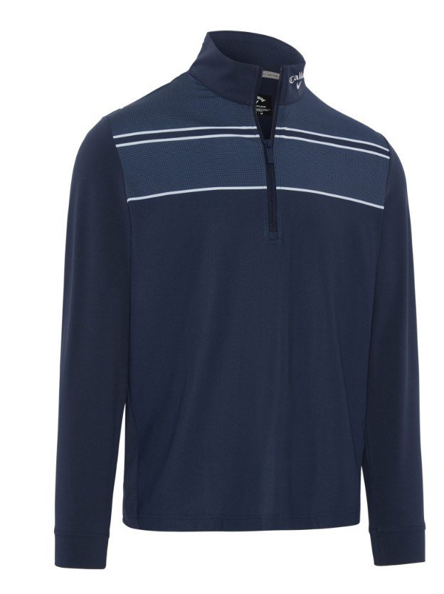 Callaway Blocked Printed Chev Textured heren sweatshirt, peacoat