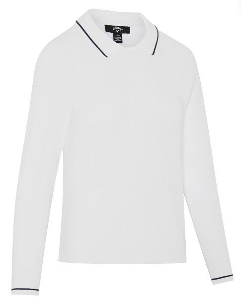 Callaway Collared dames trui, briljant wit