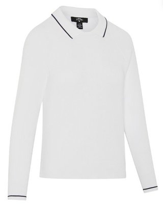 Callaway Collared dames trui, briljant wit