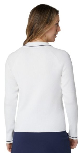 Callaway Collared dames trui, briljant wit