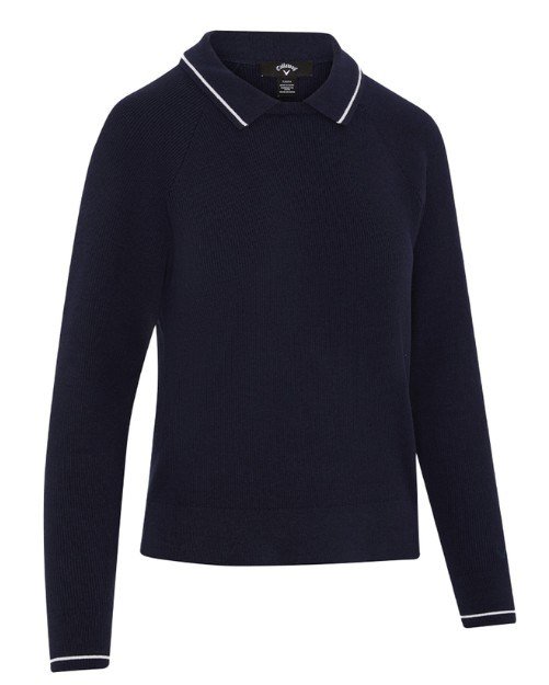 Callaway Collared dames trui, peacoat