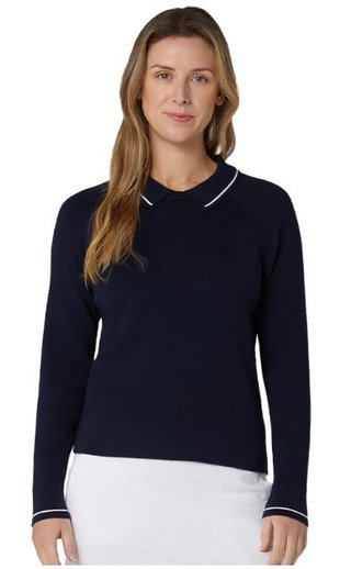 Callaway Collared dames trui, peacoat