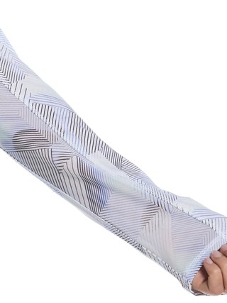 Callaway Active Geo Printed long sleeve dames polo, brilliant white