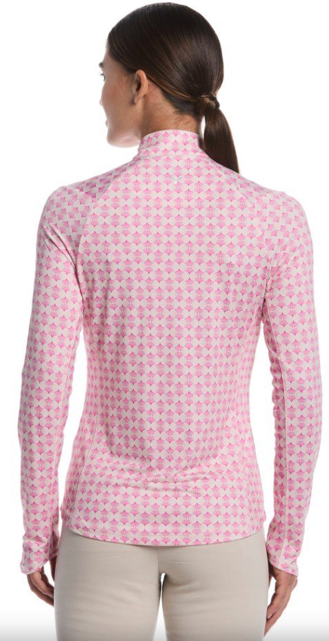Callaway Deco Geo Printed dames sweatshirt, fuchsia purple