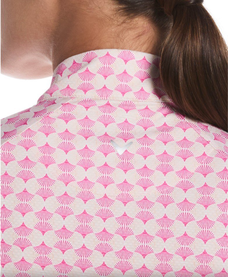 Callaway Deco Geo Printed dames sweatshirt, fuchsia purple
