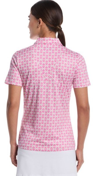Callaway Deco Geo Print dames polo, fuchsia purple
