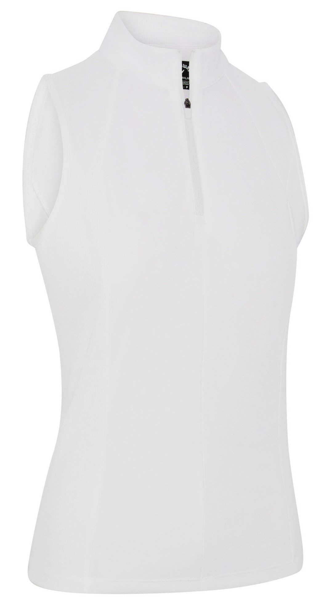 Callaway Rib Play Sleeveless dames polo, brilliant white