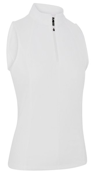 Callaway Rib Play Sleeveless dames polo, brilliant white