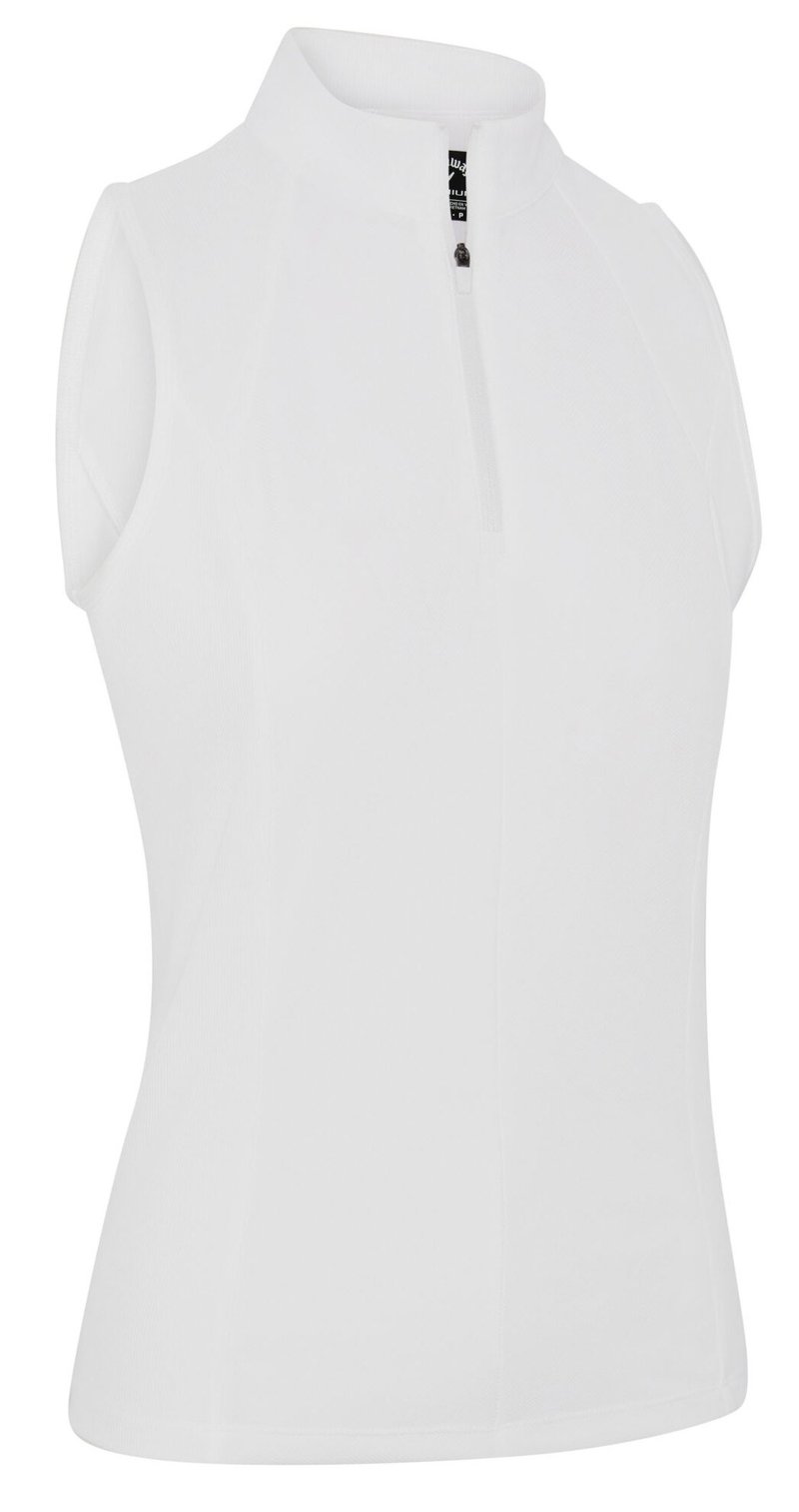 Callaway Rib Play Sleeveless dames polo, brilliant white
