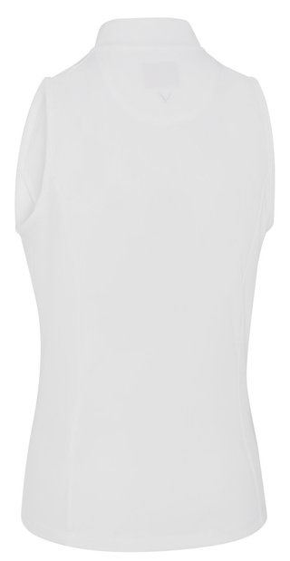 Callaway Rib Play Sleeveless dames polo, brilliant white