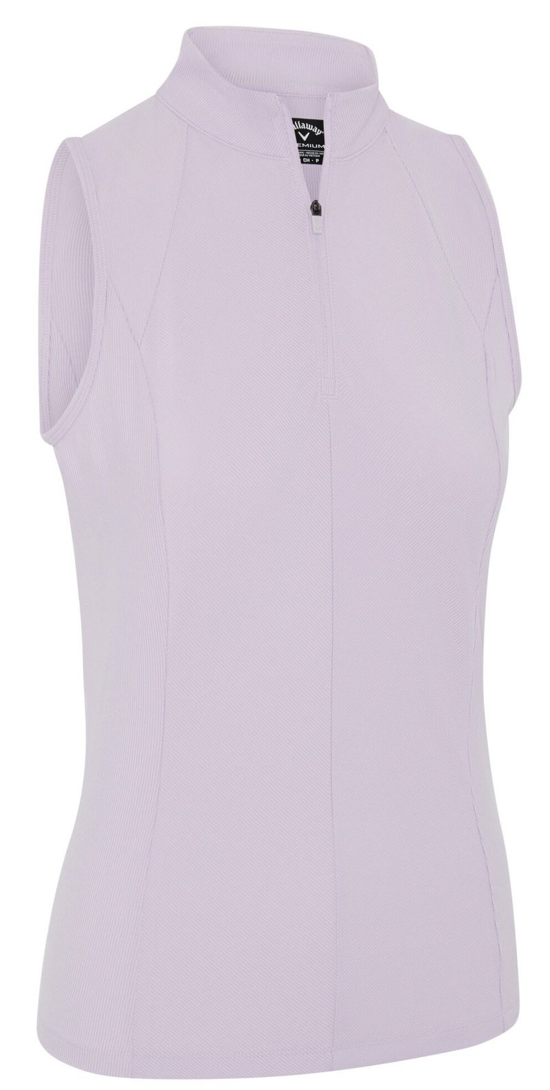 Callaway Rib Play Sleeveless dames polo, pastel lilac