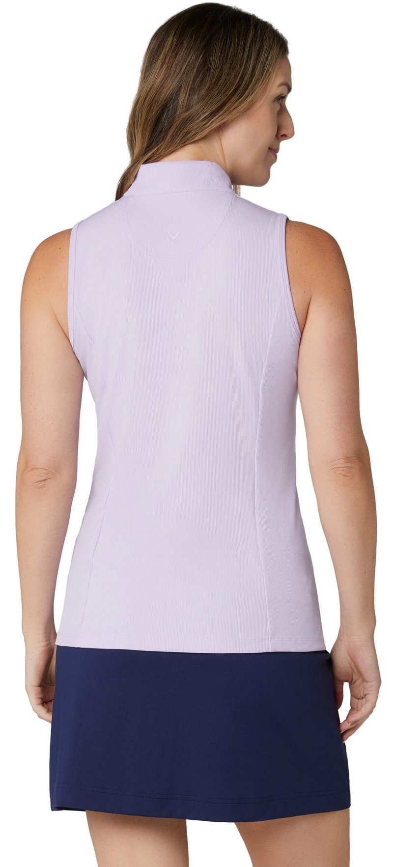 Callaway Rib Play Sleeveless dames polo, pastel lilac